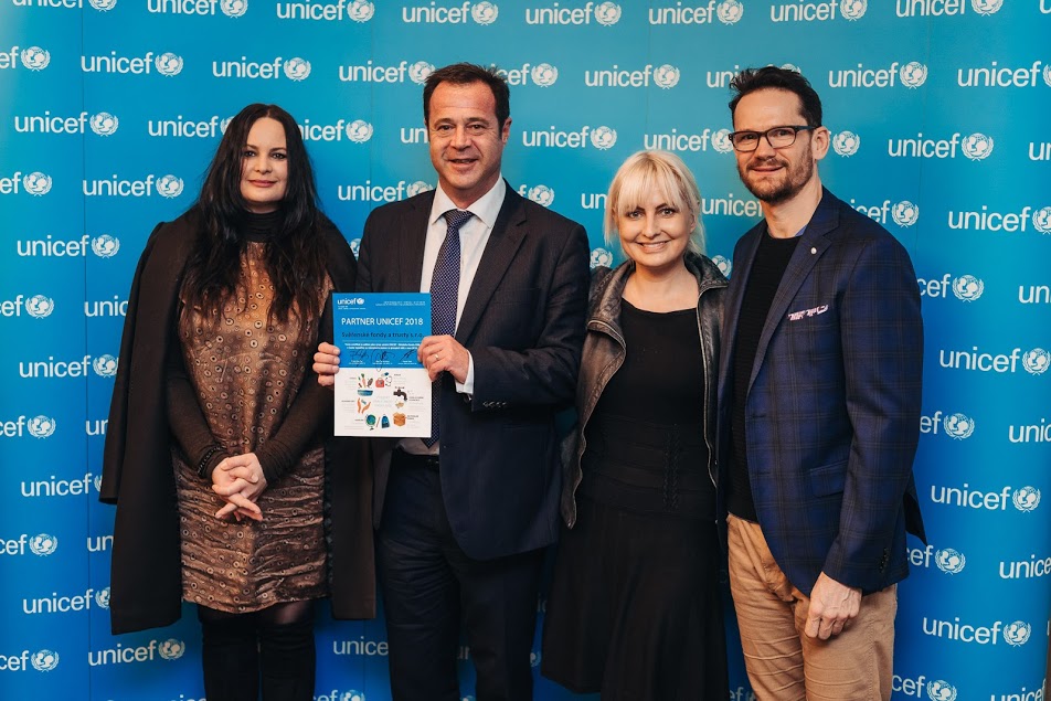 Partnership with UNICEF Česká Republika during 2018